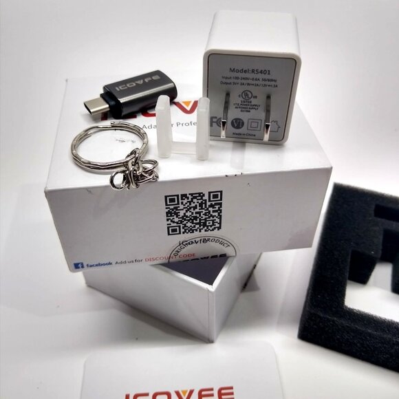 ICOVFE Pro Butler PD Charger 18W USB-C Model R5401 Compact & Portable / Keychain - Picture 5 of 7